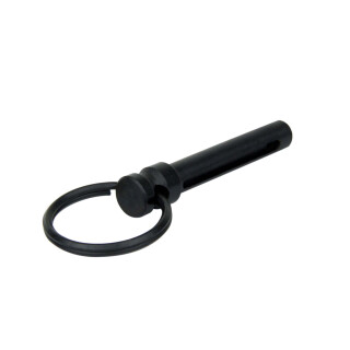 TacFire AR-15 Lower Rear Take Down Pin With Ring Steel Black MAR090-R