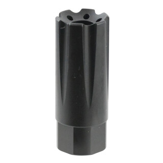 TacFire Muzzle Brake 9mm 1/2 x 36" Flash and Sound Forwarder Black Nitride