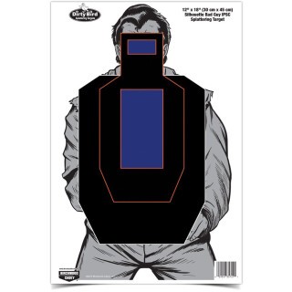 Birchwood Casey Bad Guy IPSC Target 12" x 18" 100 Pack