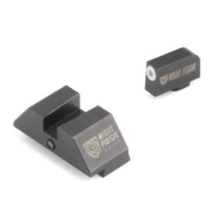 Night Fision Perfect Dot Tritium Night Sight Set for Glock 17/19/26/34 Green Tritium Front/Accur8 Square Rear Metal Body Black Nitride Finish