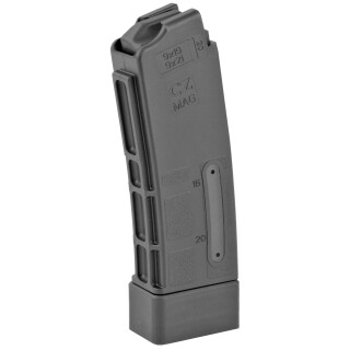 CZ Scorpion EVO 3 20 Round Magazine 9mm Luger Windowed Polymer Matte Black Finish