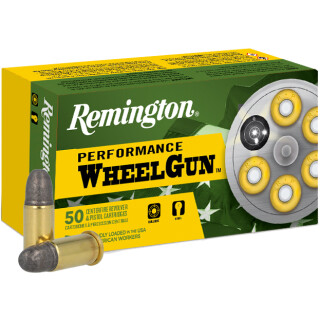 Remington Performance WheelGun .38 S&W Ammunition 50 Rounds 146 Grain Lead Round Nose 685fps
