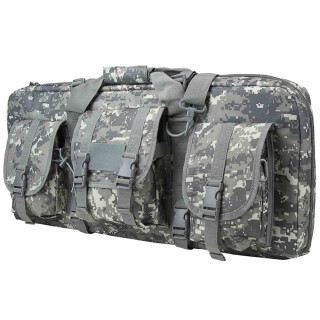 NcSTAR AR15 and AK Deluxe Carbine Pistol Case 28"x12" 3 Exterior Pockets Padded Divider PVC Digital Camo