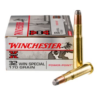 Winchester Power Point .32 Winchester Special Ammunition 20 Rounds JSP 170 Grains X32WS2