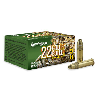Remington Golden Bullet .22 Long Rifle Ammunition 225 Rounds CPHP 36 Grain