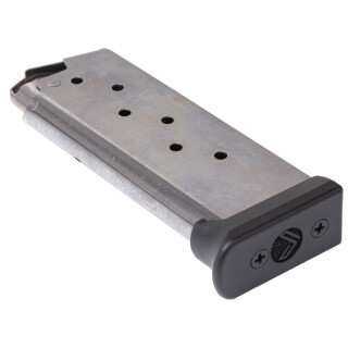 SIG Sauer P238 Legion 7 Round Magazine .380 ACP Silver Body Black Base Plate