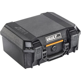 Pelican V200 Vault Medium Pistol Case 14"x10"x5.5" Polymer Matte Black