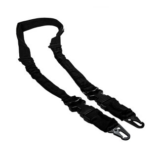 NcStar 2 Point to Single Point Sling D ring Connectors Nylon Black