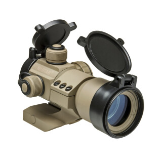 NcStar Tactical Dot Sight 1x35 Reflex Sight Red/Green/Blue 3MOA Dot 30mm Tube Tan DRGB135T