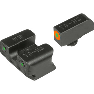 TRUGLO Tritium Pro Night Sights with Orange Focus Ring for Glock 10mm/45ACP