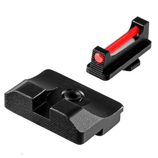 TRUGLO Brite-Site Fiber Optic Pro Sight Set for Glock 10mm/.357 SIG/.45 GAP and ACP Models 1 Dot Sights CNC Machined Steel Housing Matte Black Finish