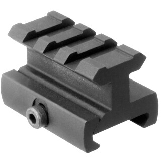 AIM Sports AR-15 Riser Mount Medium 1.6" Length 0.75" Rise Aluminum Black