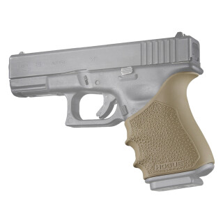 Hogue HandAll Beavertail Grip Sleeve Fits Glock 19/23/32/38 Gen 3-4 FDE