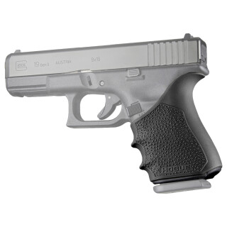 Hogue HandAll Beavertail Grip Sleeve fits Glock 19/23/32/38 Gen 1/2/5 Black