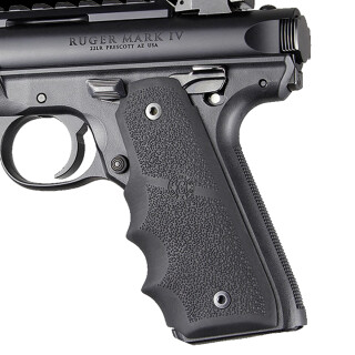Hogue Ruger Mark IV 22/45 Rubber Grip with Finger Grooves Black