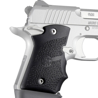 Hogue Kimber Micro 9 Ambi Safety Rubber Grip with Finger Grooves Black