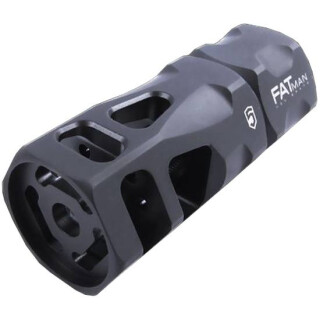 Phase 5 FATman Hex Break .223 Rem/5.56 NATO AR-15 Muzzle Brake with Crush Washer 1/2x28 TPI Steel FATman-556