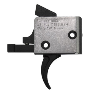 CMC Triggers AR-15 9mm PCC Drop-In Single Stage Trigger Curved Bow 3.5lb Pull Natural Finish