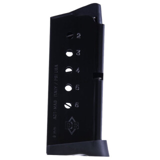 Diamondback Firearms DB9 Gen 4 9mm Luger 6 Round Magazine With Finger Extension Base Plate Black