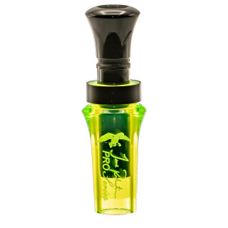 Duck Commander Pro Series Double Reed Acrylic Duck Call Chartreuse/Black