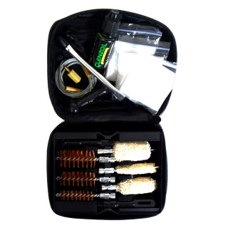 Clenzoil Multi-Caliber 9 Piece Shotgun Cleaning Kit .410 Bore/16/12/20 Gauge Nylon Case Black
