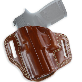 Galco Combat Master 1911 Government without Rails Belt Holster Left Hand Leather Tan