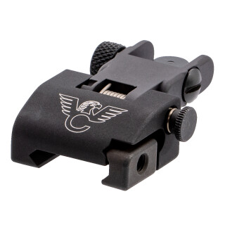 Wilson Combat AR-15 Quick Detach Rear Sight Picatinny Rail Mountable A2 Style Sight Black Finish