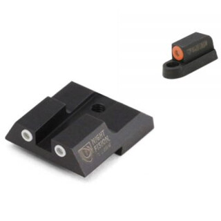 Night Fision Perfect Dot Tritium Night Sight CZ P-07/P-09 Orange Front Ring/White Ring Rear Green Tritium Black Housing