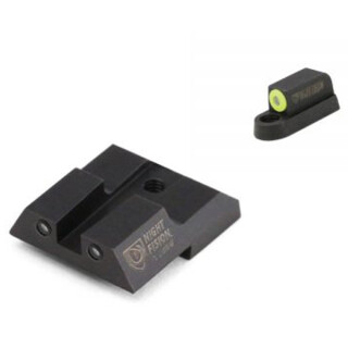Night Fision Perfect Dot Tritium Night Sight CZ P-07/P-09 Yellow Front Ring/Clear Ring Rear Green Tritium Black Housing