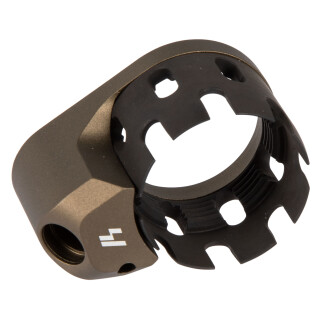 Strike Industries AR Enhanced Castle Nut & Extended End Plate FDE SI-AR-ECN&EEP-FDE