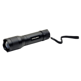 Cyclops TF-800 Flashlight LED 800 Lumens AA Battery Tail Cap Switch Aluminum Black CYCTF800
