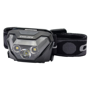 Cyclops HL500 Headlamp LED 500 Lumens AAA Push Button Polymer Black CYCHL500