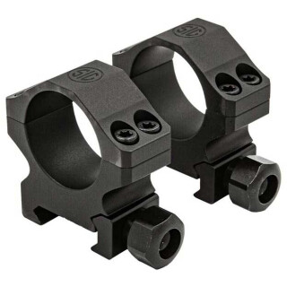 SIG Sauer Alpha 1 Tactical Two Piece Scope Mount 1" Tube Diameter Extra High Height 6061-T6 Aluminum Matte Black