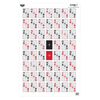 Birchwood Casey 52 Card Shoot Up Paper Target 23" x 52" 100 Pack