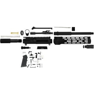 TacFire Complete AR-15 Pistol Build Kit Chambered in 300 AAC Blackout Black Parkerized Finish