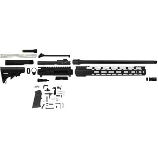 TacFire AR-15 Complete Rifle Build Kit .45 ACP 16" Barrel Lower Parts Kit Matte Black Finish