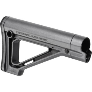 Magpul MOE Fixed Carbine Stock AR-15 Mil-Spec Diameter Rubber Butt Pad Polymer Gray MAG480-GRY