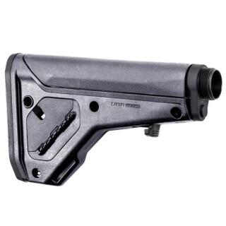 Magpul UBR Gen2 Collapsible/Adjustable Stock AR-15/AR-10 Carbine/A5 Receiver Extensions QD Sling Points Footman's Loop Synthetic Polymer Gray Finish