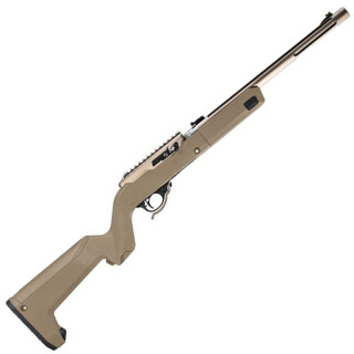 Magpul X-22 Backpacker Stock for Ruger 10/22 Takedown All Factory Barrels MOS SL Non Slip Rubber Butt Pad Reinforced Polymer Construction Flat Dark Earth