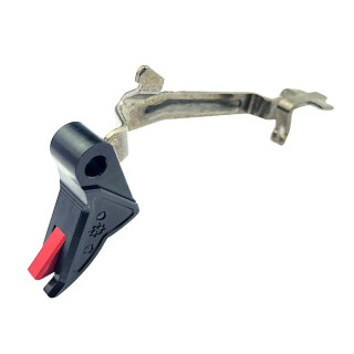 Cross Armory Enhanced 3.5lbs Flat Faced Trigger and Bar for Glock Gen 1-4 Black/Red