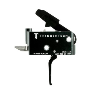 Trigger Tech Adaptable AR-15 Primary Drop In Replacement Trigger Flat Lever Two Stage Adjustable PVD Coated Black Finish