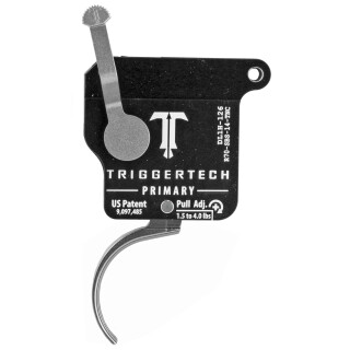 Trigger Tech Remington 700 Primary Drop In Replacement Trigger Right Hand/No Bolt Release/Curved Lever Stainless Steel Finish