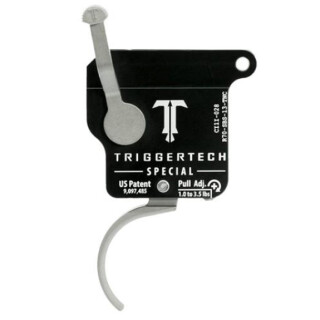 Trigger Tech Remington 700 Special Drop In Replacement Trigger Right Hand/No Bolt Release/Curved Lever Natural Stainless Steel Finish