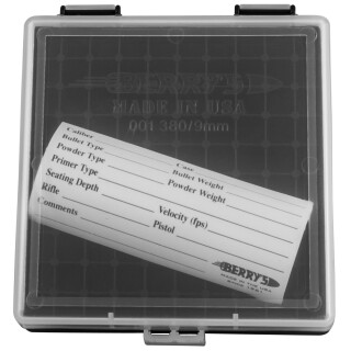 Berry's Ammo Box 380/9mm 100 Round Polymer Clear/Black