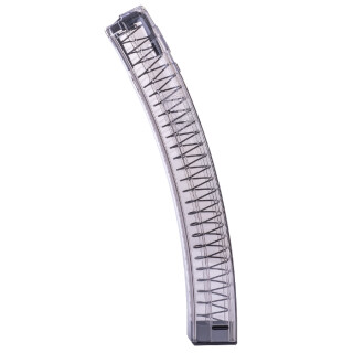 Elite Tactical Systems HK MP5 9mm Luger Magazine 40 Rounds Polymer Clear Smoke Finish