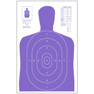 Action Target B-27E High Visibility Target (Fluorescent Purple) 23" x 35" 100 Pack