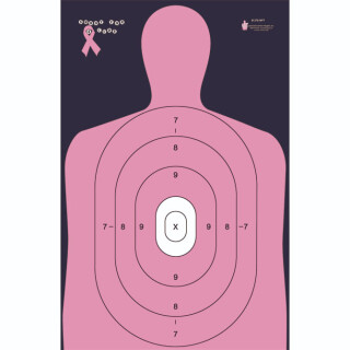 Action Target B-27E "Shoot for the Cure" Breast Cancer Target 23" x 35" Paper Pink and Black 100 Pack