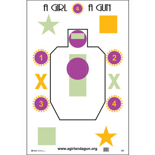Action Target A Girl & A Gun Target 23"x35" 100 Count