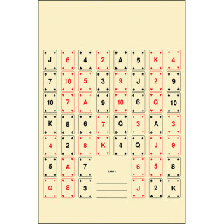 Action Target Playing Card Target 22.5"x24" 100 Count