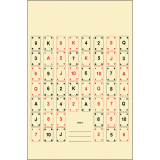 Action Target Playing Card Paper Target 22.5"x24" 100 Count